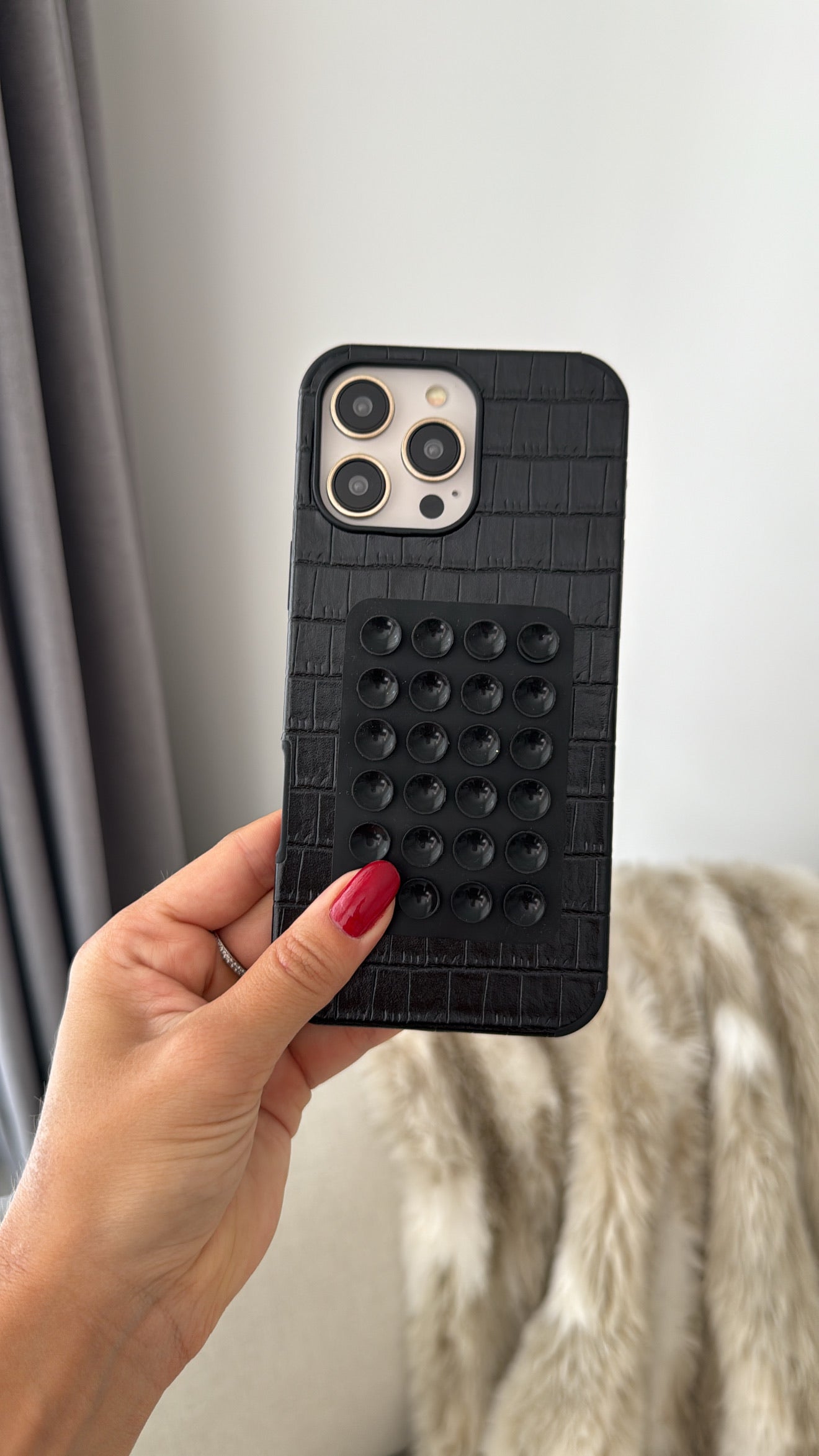 Case Leather Black Mist