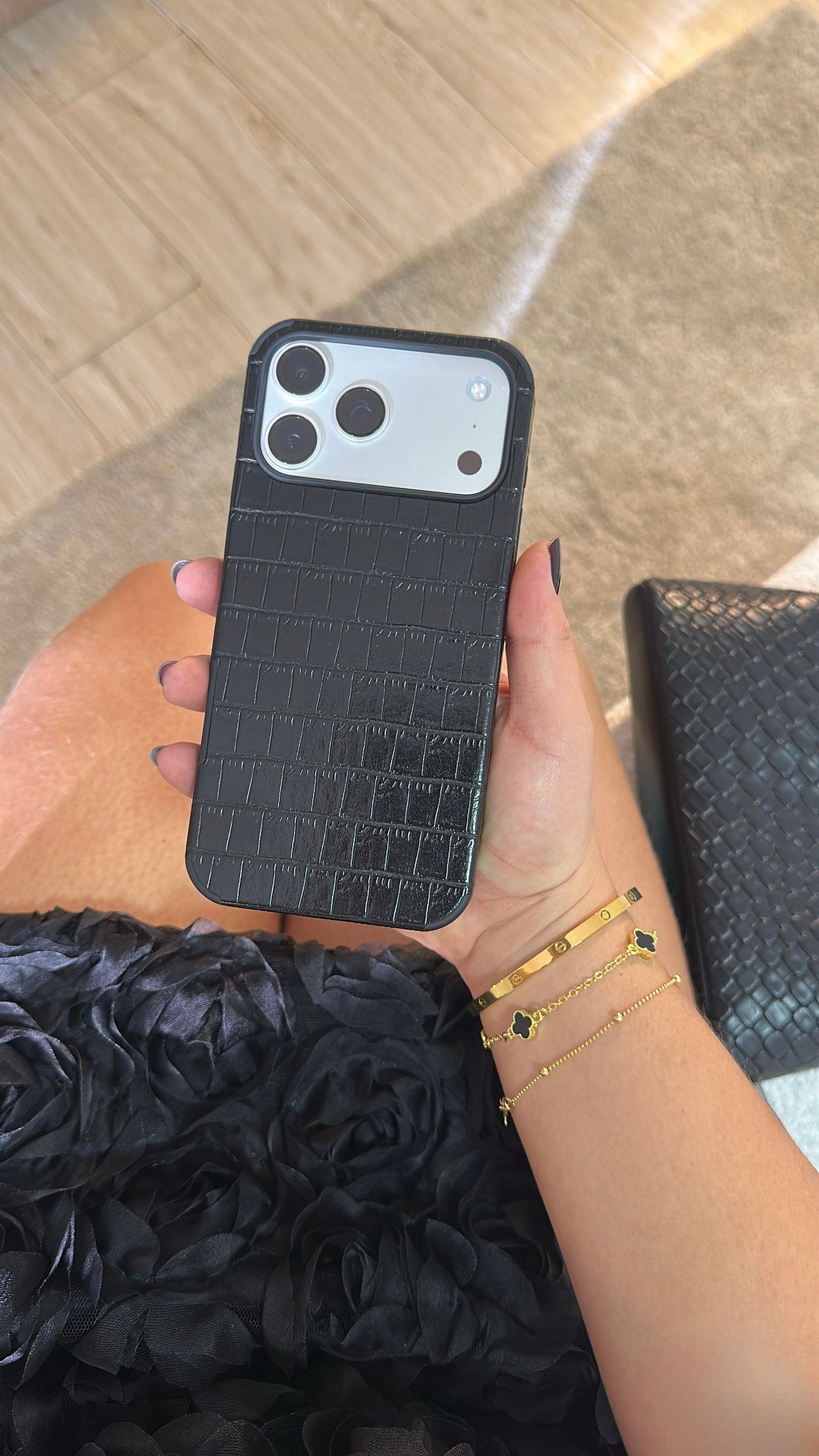 Case Leather Black Mist