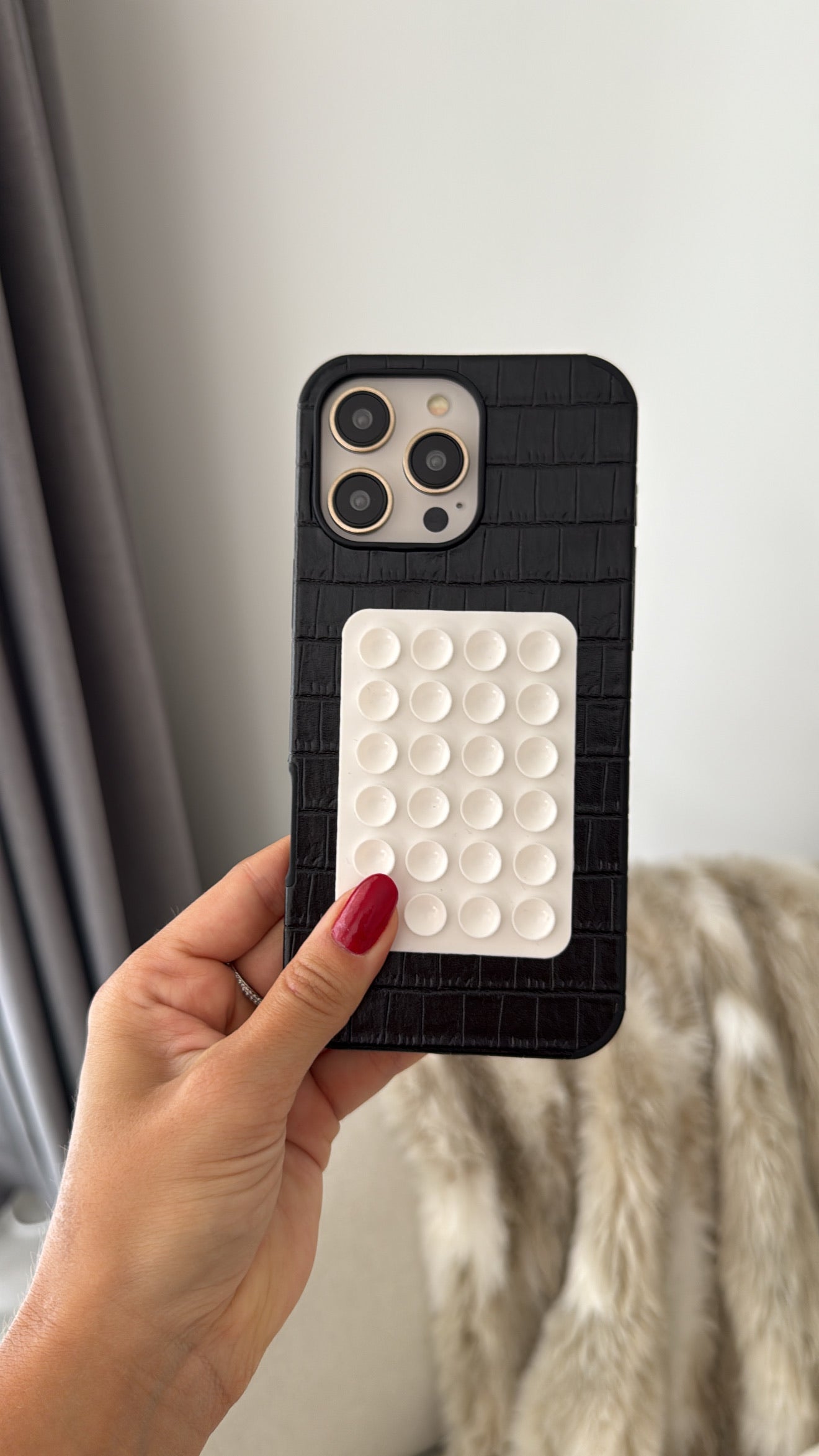 Case Leather Black Mist