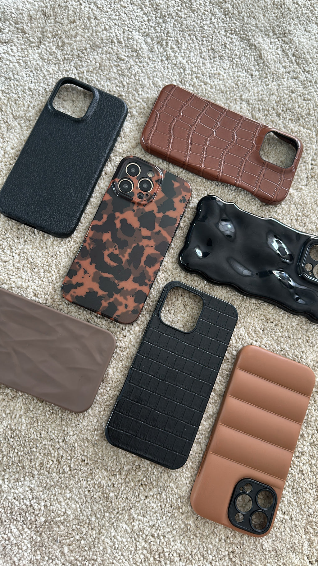 Case Leather Black Mist