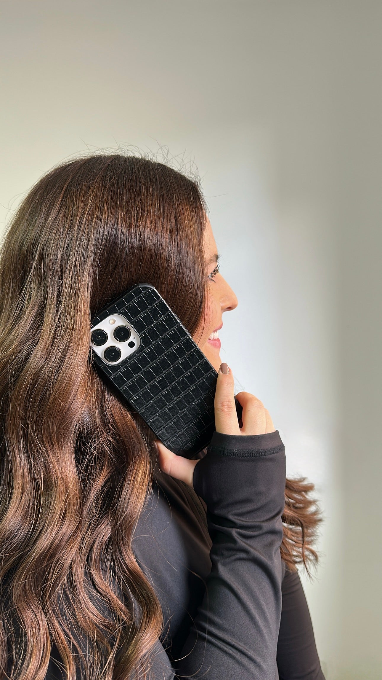 Case Leather Black Mist